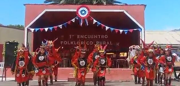 Participación de Colegio Lambert en primer Encuentro folclórico de colegios rurales en Colegio saturno